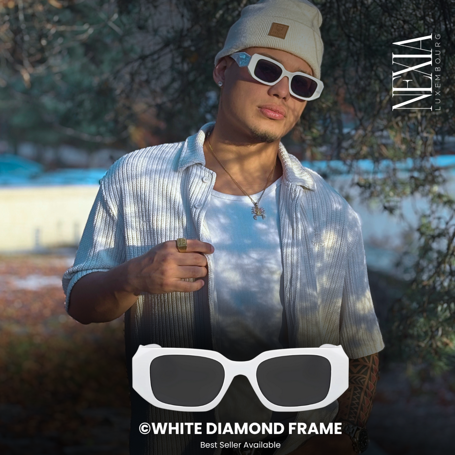 WHITE DIAMOND FRAME